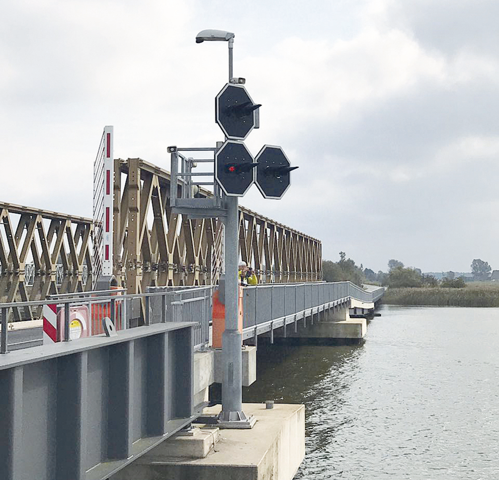 Schleusensignalgruppe Julius Anwendung