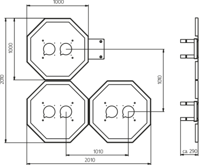 Schleusensignalgruppe Julius Technische Zeichnung