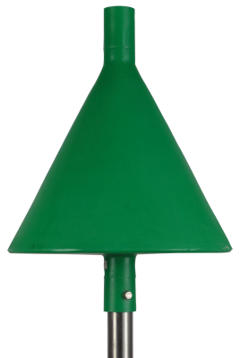 Gefahrenzeichen Toppzeichen Kegel grün