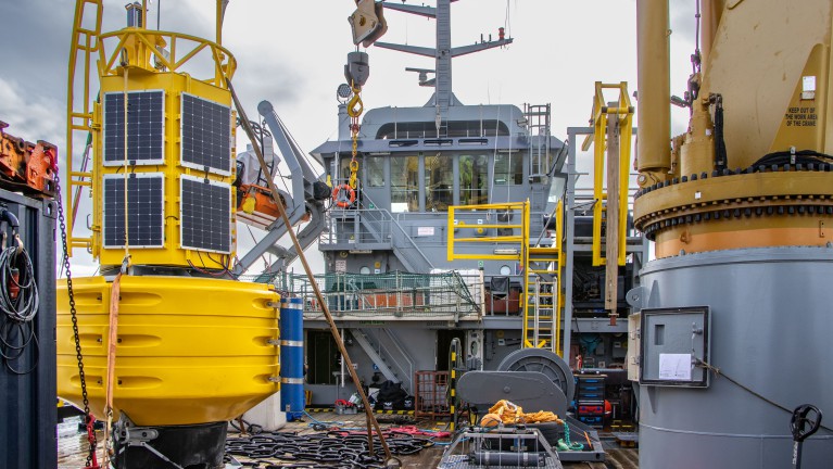 Datentonne JM-DB-2600 an Bord